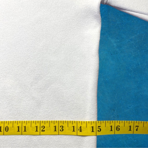 HP💎 NWT Donna Karan New York Twist 3/4 Sleeve Scoop Neck Knit Blouse White XS - Picture 14 of 16